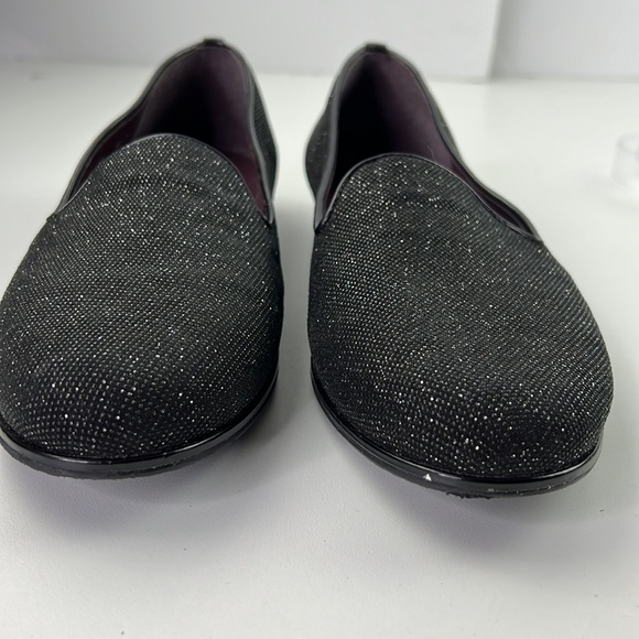 Stuart Weizman black loafers with sparkle - Picture 2 of 10